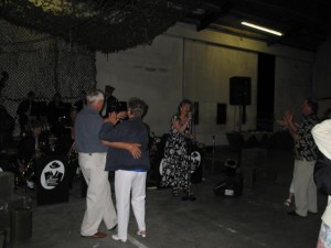Some of the many happy dancers